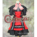 Hot sale custom made black and red Ranka Lee costume from Macross Frontier Cosplay Costume